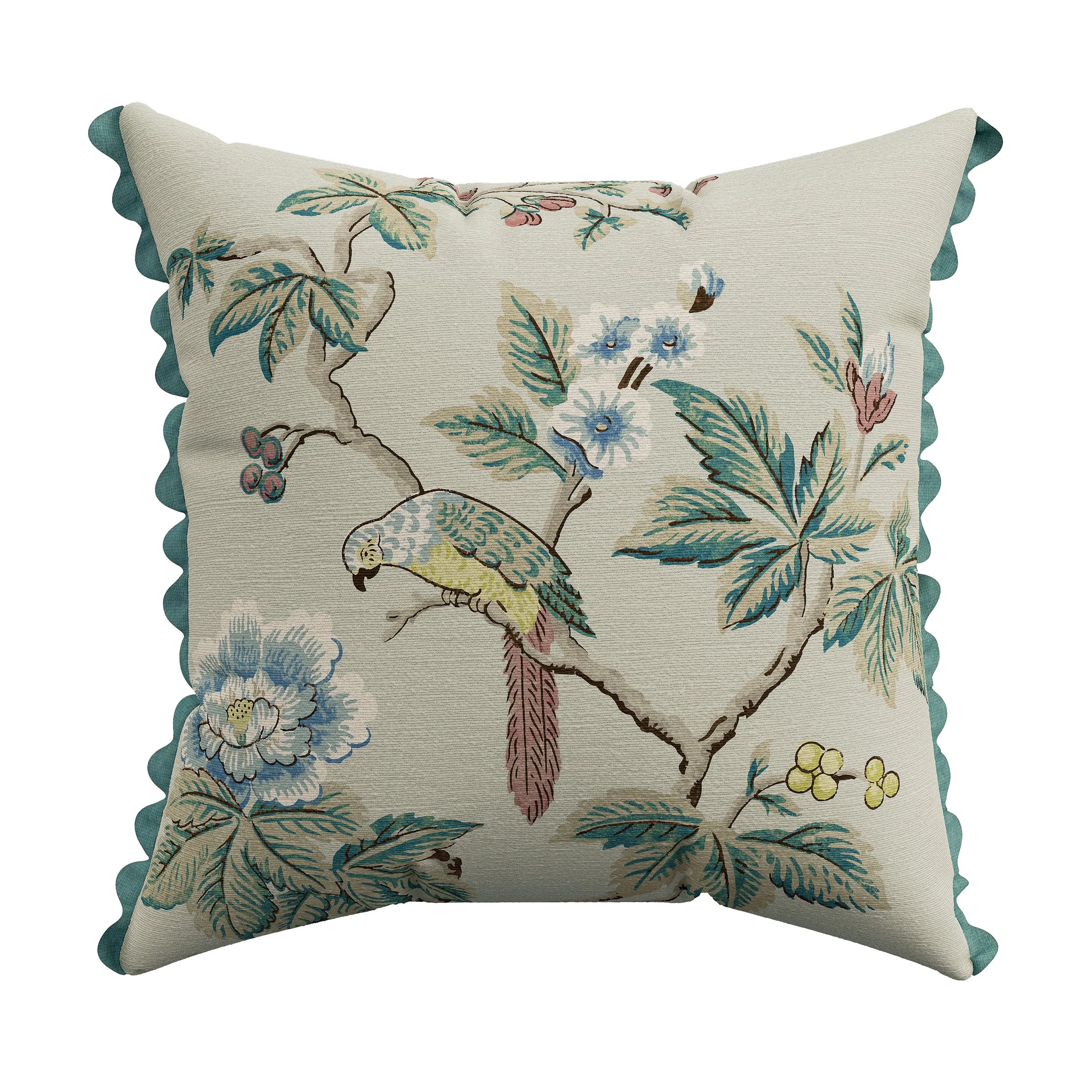 Lophura Cushion By Sanderson X National Trust In Chintz